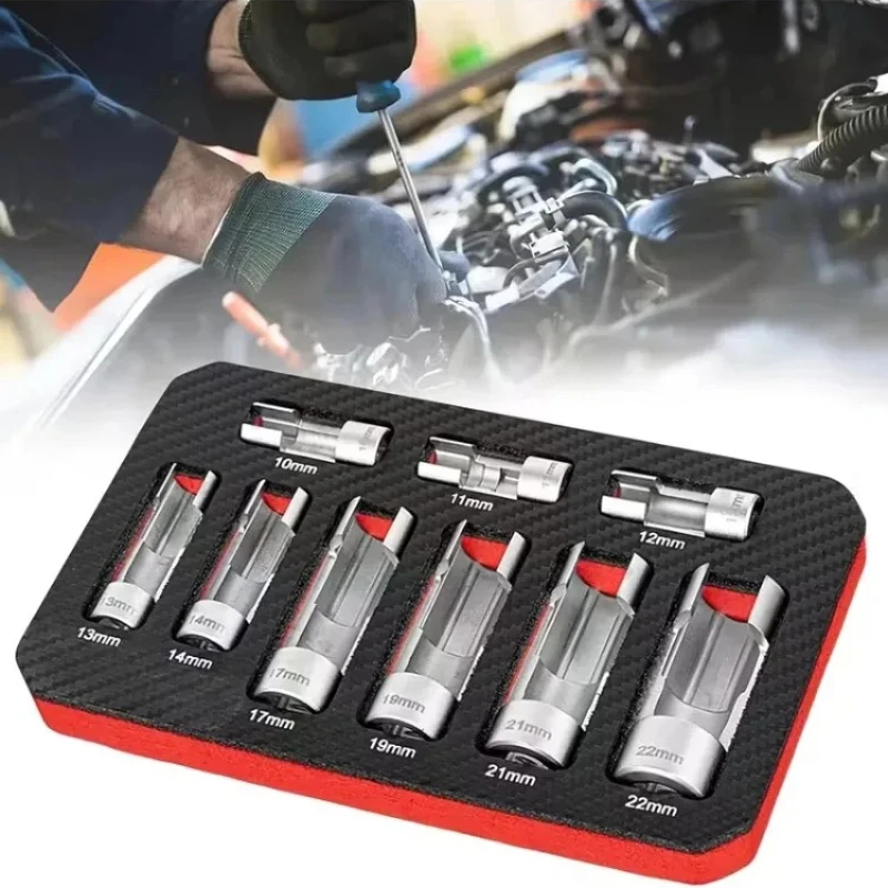 Rotary Tool Kit - 9pcs Fuel Line Socket Wrench Set