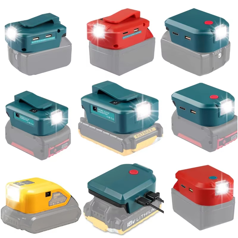 Power Tools Types - Adapter with Light with Type-c+USB for