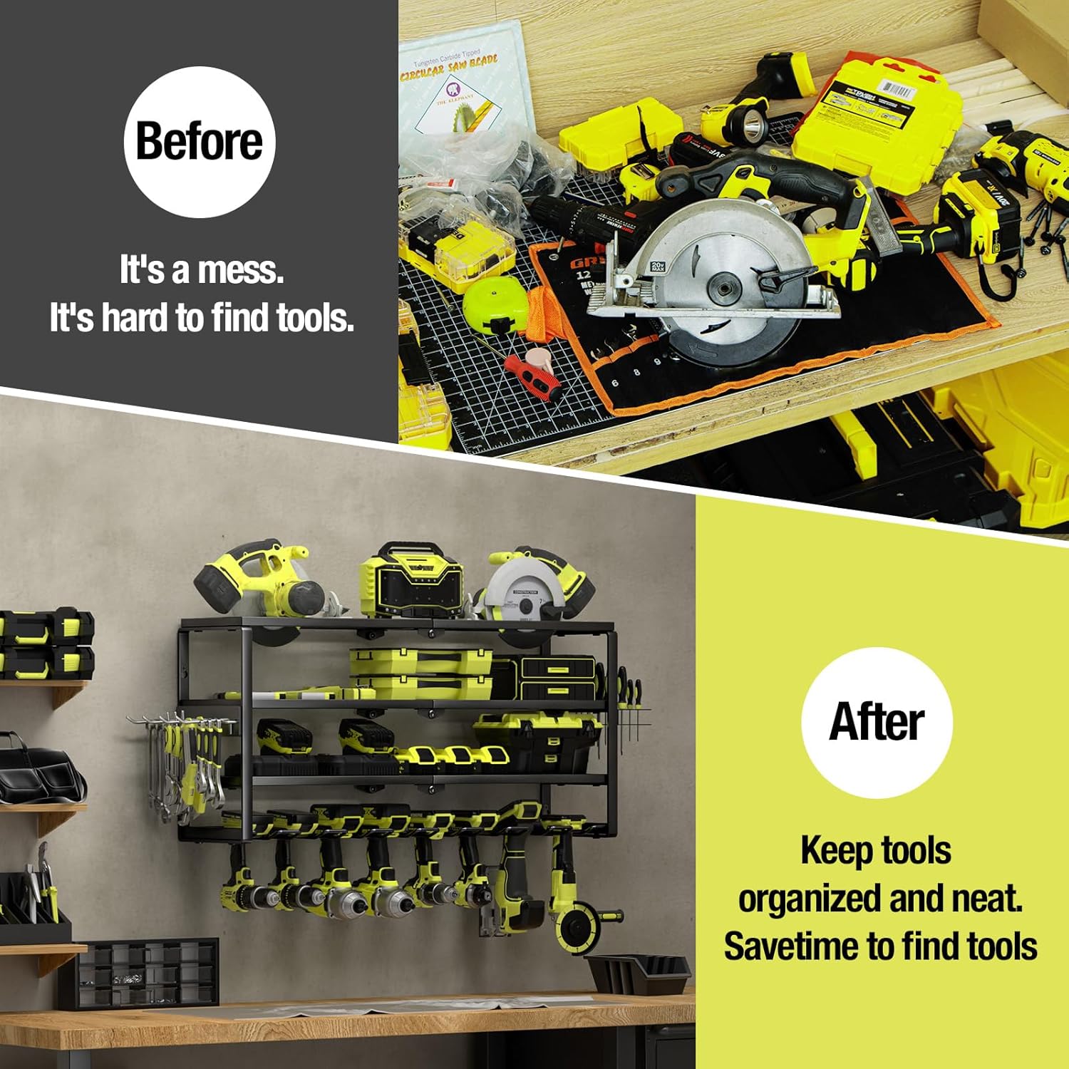 4 Layer Wall Mount Power Tool  - огляд і ціна Power Tools Rack