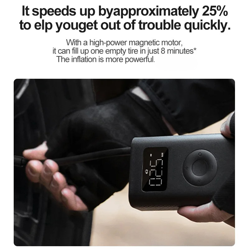 Original MIJIA Air Pump 2D 25% - огляд і ціна Air Compressor Mini