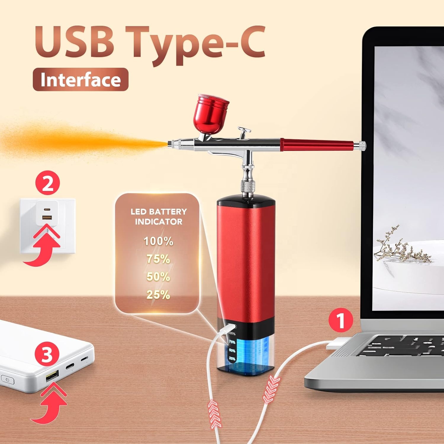 Airbrush Kit with Compressor,  - огляд і ціна Air Compressor Mini