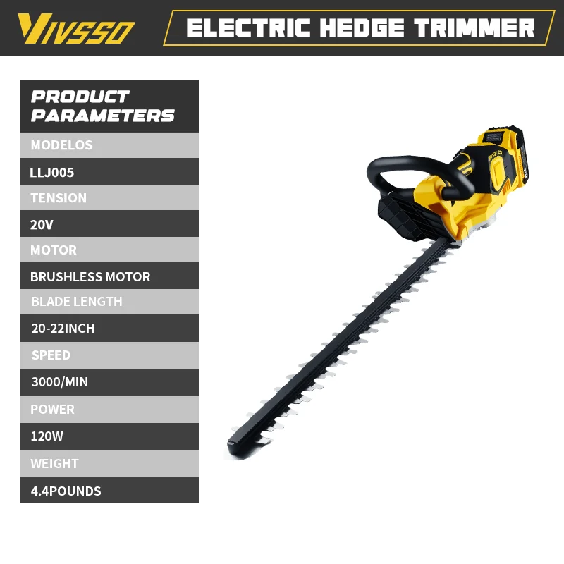 VIVSSO Cordless Electric Hedge - огляд і ціна Power Tools Garden