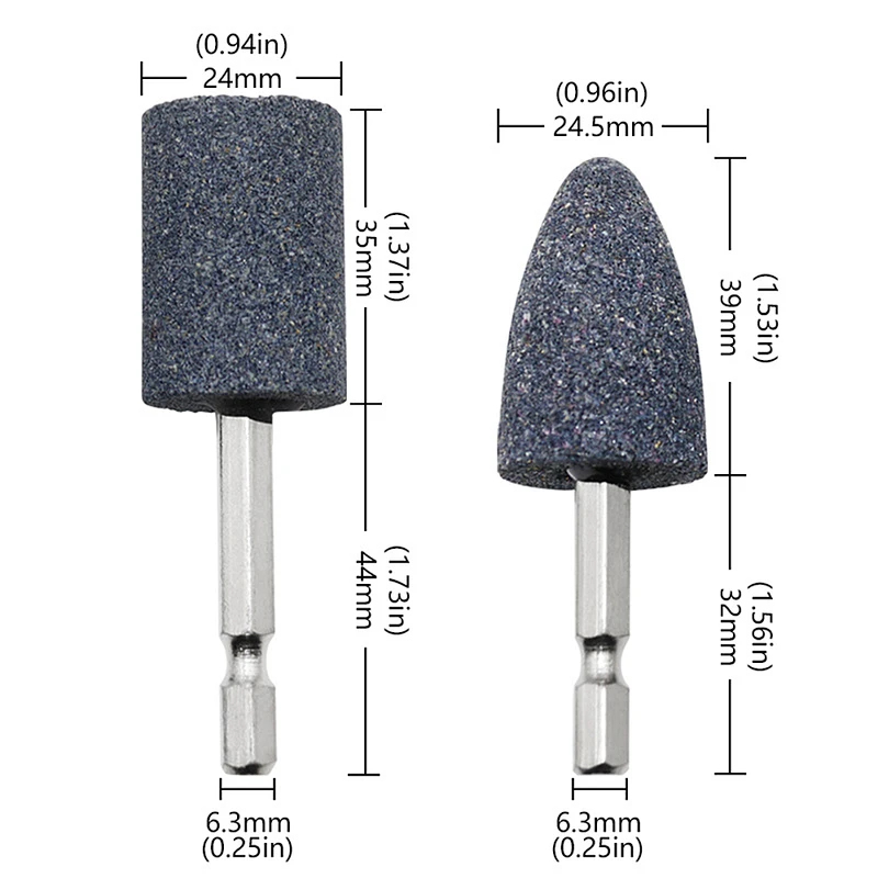 2Pcs Hexagonal Shank Grinding  - огляд і ціна Rotary Tool Kit