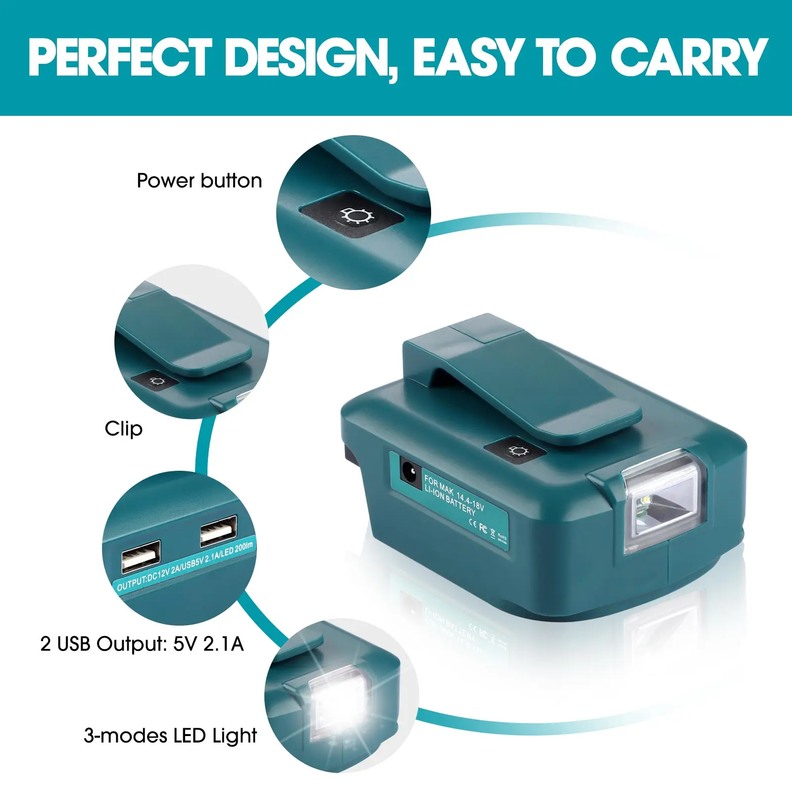 Adapter with Light with Type-c - огляд і ціна Power Tools Types
