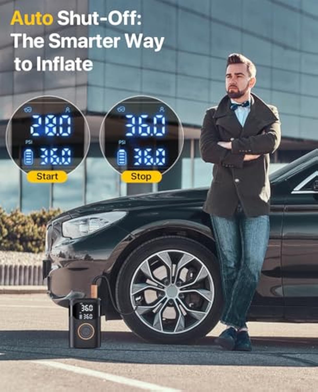 Automatic Rechargeable Electri - огляд і ціна Air Compressor Mini