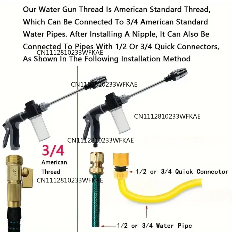 4pcsHigh Pressure Car Wash Wat - огляд і ціна Power Tools Garden