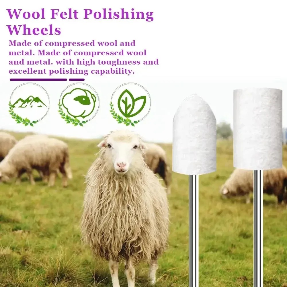 80PCS Wool Felt Buffing Wheel  - огляд і ціна Rotary Tool Kit