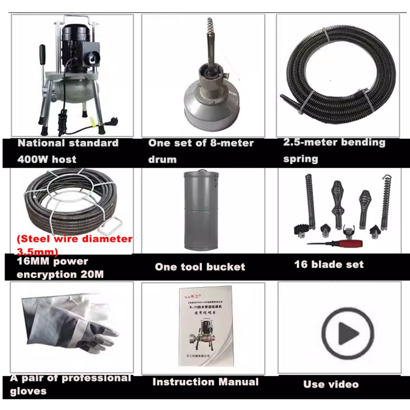 Electric Pipe Dredging Tool  W - огляд і ціна Power Tools Types